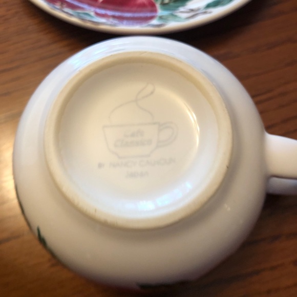 5 pc place setting Cafe Classico, Nancy Calhoun BELLA ROMA country apple design - Picture 8 of 16